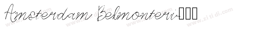 Amsterdam Belmonteri字体转换